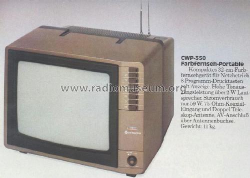 CWP-350; Hitachi Ltd.; Tokyo (ID = 466571) Television