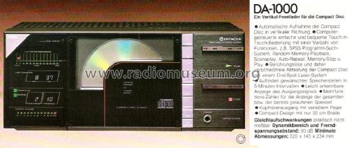 Compact Disc Player DA-1000; Hitachi Ltd.; Tokyo (ID = 496296) Enrég.-R