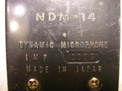 Dynamic Microphone NDM-14; Hitachi Ltd.; Tokyo (ID = 1976491) Microphone/PU