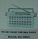 fm-am all transistor personal portable radio KH-900, KH-900H; Hitachi Ltd.; Tokyo (ID = 981189) Radio