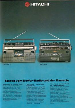 FM/MW/LW Stereo Cassette Recorder TRK-5280E; Hitachi Ltd.; Tokyo (ID = 1876536) Radio