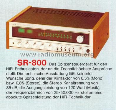 Solid State AM-FM Stereo Receiver - HiFi Component SR-800; Hitachi Ltd.; Tokyo (ID = 1591691) Radio