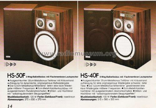 HS-40F; Hitachi Ltd.; Tokyo (ID = 2091277) Speaker-P