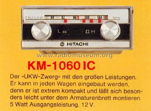 KM-1060IC; Hitachi Ltd.; Tokyo (ID = 1591765) Car Radio