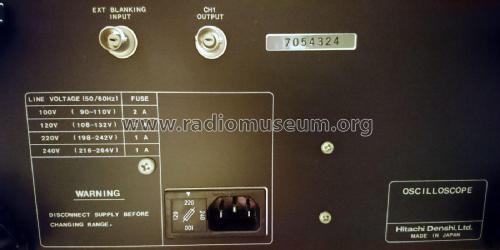 Oscilloscope V-222; Hitachi Ltd.; Tokyo (ID = 2417512) Ausrüstung