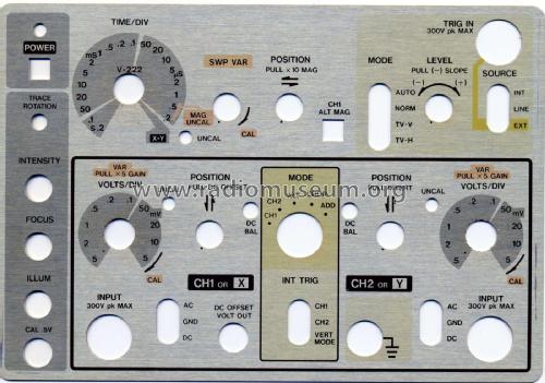 Oscilloscope V-222; Hitachi Ltd.; Tokyo (ID = 2417518) Ausrüstung