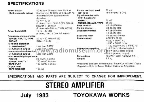 Stereo Amplifier Ha 2 Ampl Mixer Hitachi Ltd Tokyo