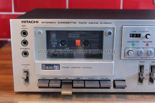 Stereo Cassette Tape Deck D-850; Hitachi Ltd.; Tokyo (ID = 2819039) Ton-Bild