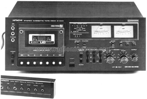 Stereo Cassette Tape Deck D-900; Hitachi Ltd.; Tokyo (ID = 2038364) Reg-Riprod