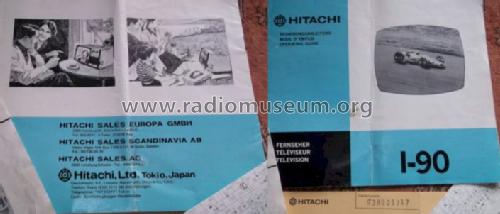 Tragbarer S/W-Fernseher I-90; Hitachi Ltd.; Tokyo (ID = 1147474) Television
