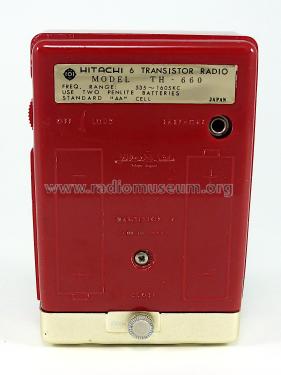 Transistor 6 TH-660; Hitachi Ltd.; Tokyo (ID = 2696670) Radio