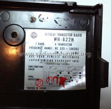 Kelly Transistor 8 WH-822H; Hitachi Ltd.; Tokyo (ID = 1934718) Radio