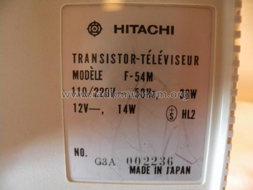 Transistor-Televiseur F-54M; Hitachi Ltd.; Tokyo (ID = 2270320) Television