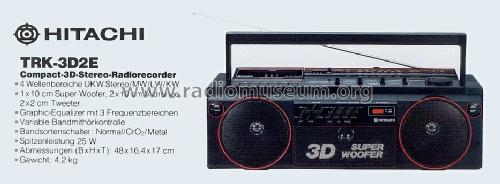 TRK-3D2E; Hitachi Ltd.; Tokyo (ID = 581918) Radio
