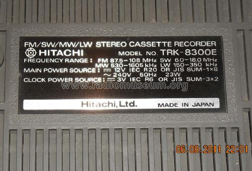 TRK-8300E; Hitachi Ltd.; Tokyo (ID = 1049439) Radio