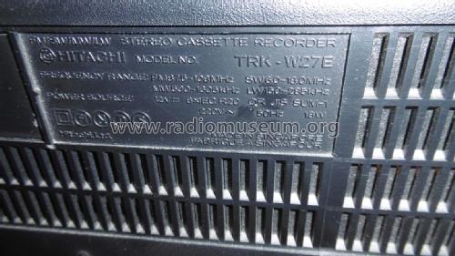 TRK-W27E; Hitachi Ltd.; Tokyo (ID = 2032677) Radio