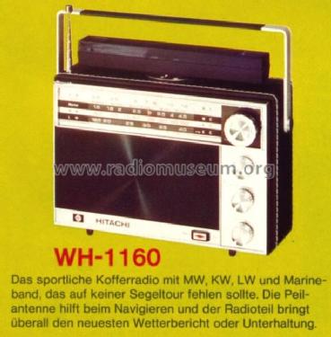WH-1160; Hitachi Ltd.; Tokyo (ID = 492407) Radio