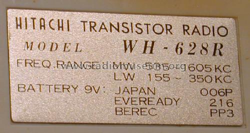 WH-628R; Hitachi Ltd.; Tokyo (ID = 917237) Radio