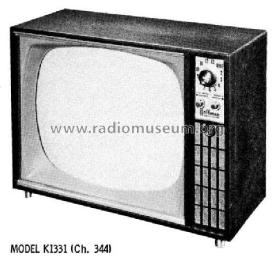 B1327, B1331, K1327, K1331 Ch= 344; Hoffman Radio Corp.; (ID = 621142) Television
