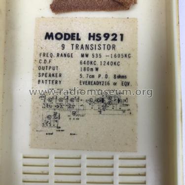 9 Transistor Super DX HS921; Holiday; brand (ID = 2346056) Radio