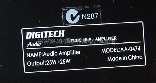 Digitech Stereo Valve Amplifier AA-0474; Jaycar Electronics; (ID = 1687712) Ampl/Mixer