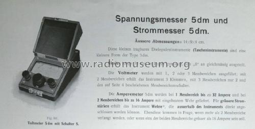 Amperemeter 5DM; Horn, Dr. Theodor; (ID = 1497392) Equipment