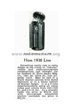 Riviera R 66 MT; Horn Radio Mfg. Co., (ID = 2728945) Radio