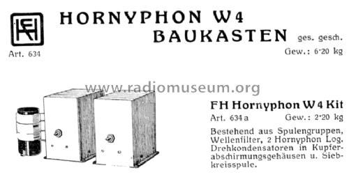 4-Röhren-Schirmgitter-Netzempf. W4; Horny Hornyphon; (ID = 705547) Kit