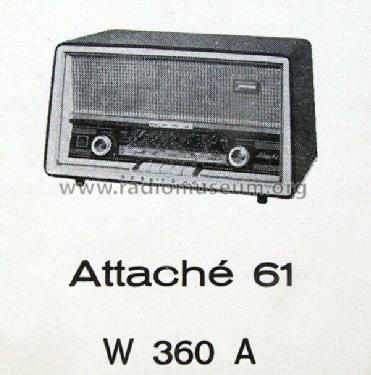 Attaché 61 W360A; Horny Hornyphon; (ID = 69094) Radio