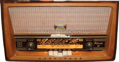 Belcanto 61 WH360A; Horny Hornyphon; (ID = 530274) Radio