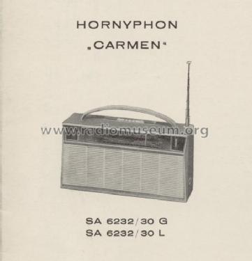 Carmen SA6232/30G; Horny Hornyphon; (ID = 111574) Radio