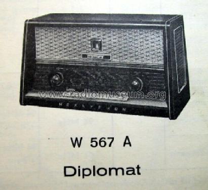 Diplomat W567A; Horny Hornyphon; (ID = 69148) Radio
