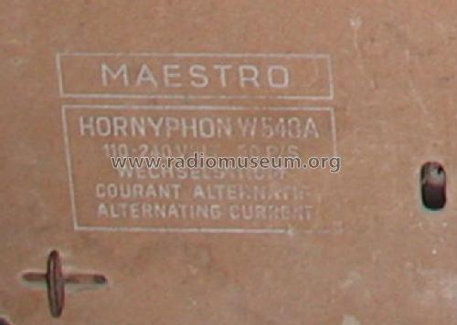 Maestro W548A; Horny Hornyphon; (ID = 753748) Radio