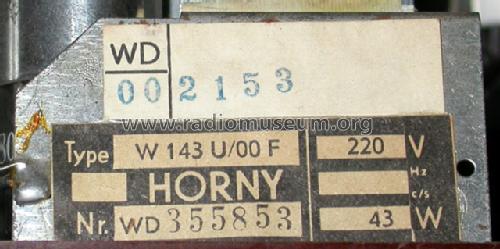 Page W143U; Horny Hornyphon; (ID = 87694) Radio