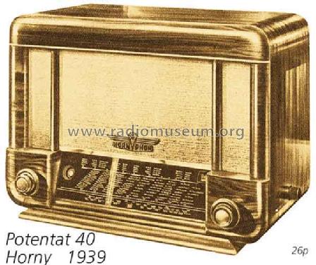 Potentat 40W W455X; Horny Hornyphon; (ID = 709432) Radio