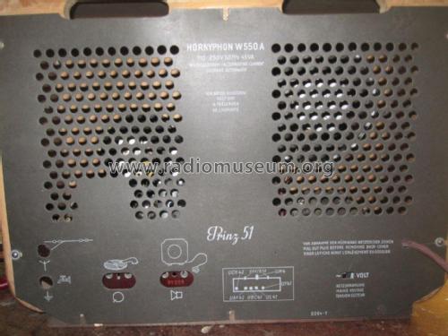 Prinz 51 W550U; Horny Hornyphon; (ID = 1866606) Radio