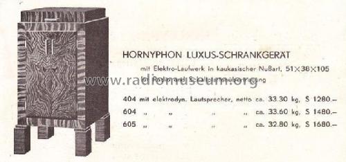 Luxus-Schrankgerät 604; Horny Hornyphon; (ID = 1830956) Radio