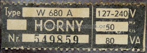 Souverän 61 W680A; Horny Hornyphon; (ID = 1625284) Radio