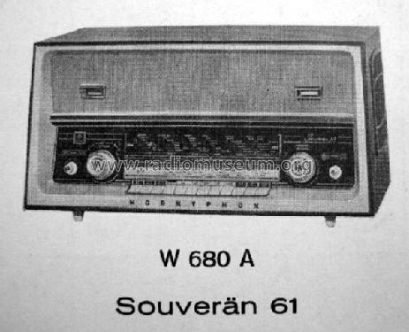 Souverän 61 W680A; Horny Hornyphon; (ID = 70172) Radio