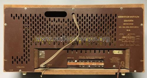 Souverän W671A /00 /70; Horny Hornyphon; (ID = 2741885) Radio