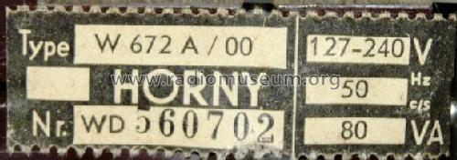 Souverän W672A /00 /70; Horny Hornyphon; (ID = 1753565) Radio