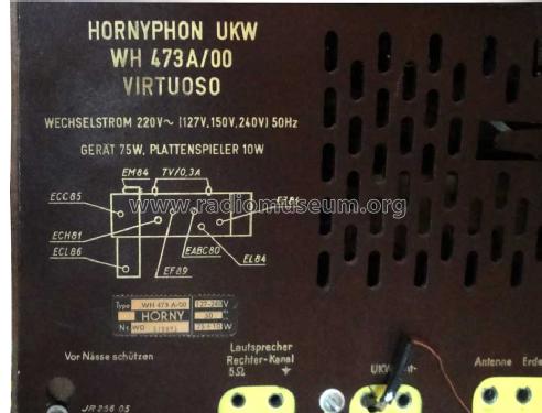 Virtuoso WH473A/00; Horny Hornyphon; (ID = 1037360) Radio