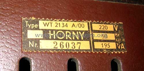 WT2134A /00 Ch= C3; Horny Hornyphon; (ID = 210090) Télévision