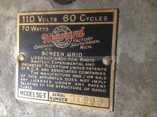 Screen Grid 5G-T; Howard Radio Company (ID = 1930420) Radio