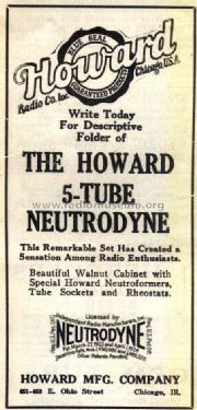 Type A ; Howard Radio Company (ID = 861805) Radio