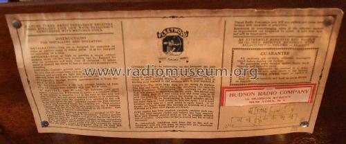 Hudson TRF ; Hudson Radio & (ID = 2132511) Radio