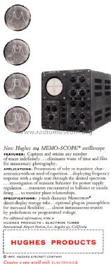Memo-Scope 104; Hughes Aircraft Co.; (ID = 1481072) Ausrüstung