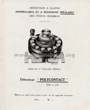Détecteur à galène Polycontact ; Hurm, Horace, Hurm (ID = 2595758) Radio part