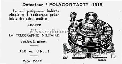 Détecteur à galène Polycontact ; Hurm, Horace, Hurm (ID = 90473) Radio part