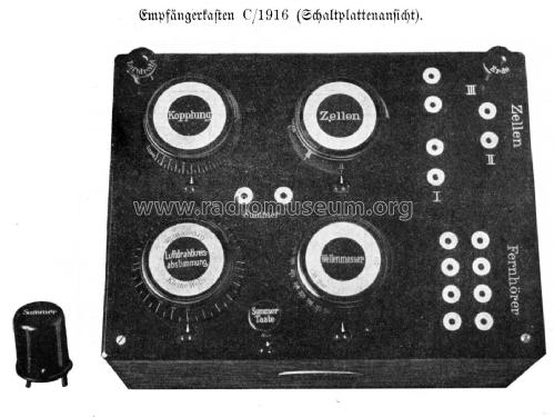 Empfänger für Flieger-Landstationen Ausf. B C/1916; Huth, Signalbau AG, (ID = 2006648) Crystal